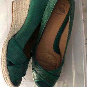 Sofft Green Wedges NWT without box